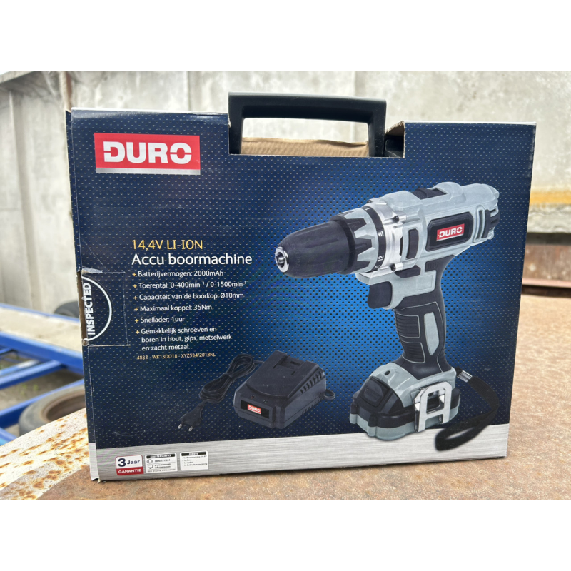 Дриль акумуляторний DURO Pro Li-Ion DB12-L